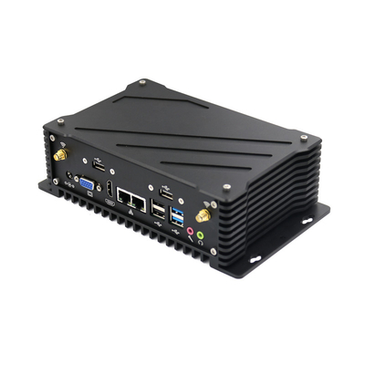 Mini komputer przemysłowy bez wentylatora o małej mocy 6 RS232 Pulpit zdalnego sterowania Mini PC