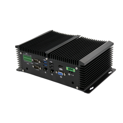 Dobra cena W pełni metalowa obudowa Przemysłowy Mini PC Windows 10 Pro Bez wentylatora komputer stacjonarny Porty HDMI VGA online