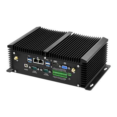 DC 9V - 36V Bezwentylatorowy komputer przemysłowy USB GPIO VGA HDMI Podwójny wyświetlacz z pilotem