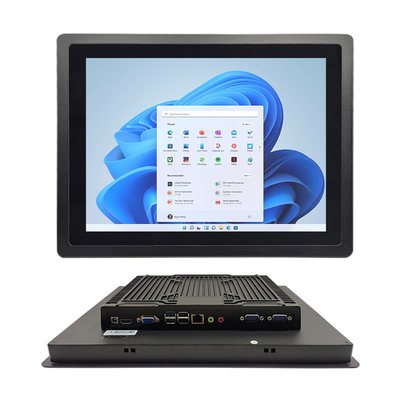 DC 12V wbudowany panel dotykowy PC przedni IP65 wodoodporny z Gigabit Ethernet