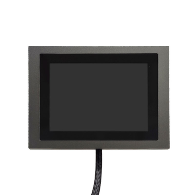 IP65 8-calowy wodoodporny monitor przemysłowy podłączony do ściany Prawdziwy płaski, pojemnościowy ekran dotykowy USB HDMI Interfejs