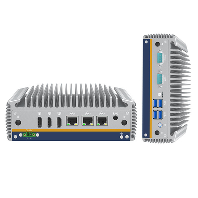 Dobra cena Przemysłowy mini PC bez wentylatora Bezkonkurencyjna wydajność z grafiką Intel UHD i całkowitym aluminium wsparcie ciała WIN10/WIN11/Linux online
