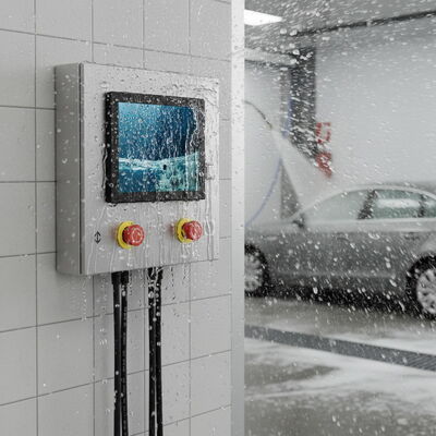 Dobra cena 17-calowy przemysłowy panel PC IP65, wodoodporny z pojemnościowym ekranem dotykowym - wbudowany komputer bez wentylatora Intel Celeron J1900 online