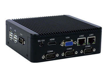 Dobra cena 4 COM RS232 Przemysłowy bezwentylatorowy komputer bez wentylatora z wbudowanym wentylatorem 6 USB dla terminala wyjściowego online