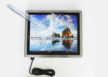 Płaski panel Pojemnościowy dotykowy panel ze stali nierdzewnej Pc 1280 * 1024 Pełny Ip65 Wodoodporny