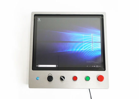 Dobra cena Przemysłowy panel sterowania 35 W, 300 cd / m2, 7x24, z przyciskiem awaryjnym online