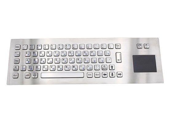 Dobra cena IP65 Wodoodporna klawiatura PS2 67 klawiszy metalowa klawiatura gładzika online