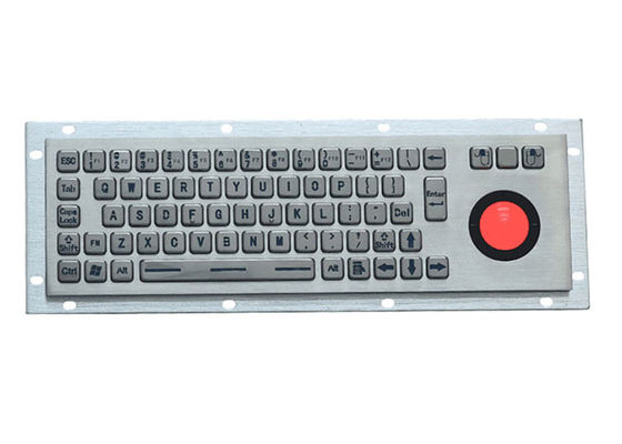 Dobra cena Podświetlana diodami LED 5VDC PS2 Przemysłowa metalowa klawiatura ze stali nierdzewnej 68 klawiszy online
